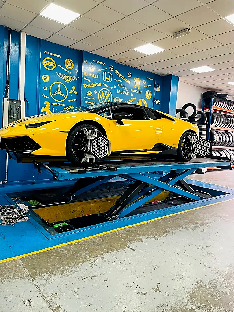 Tread & tyre check at Park Royal Tyre & Alignment Centre